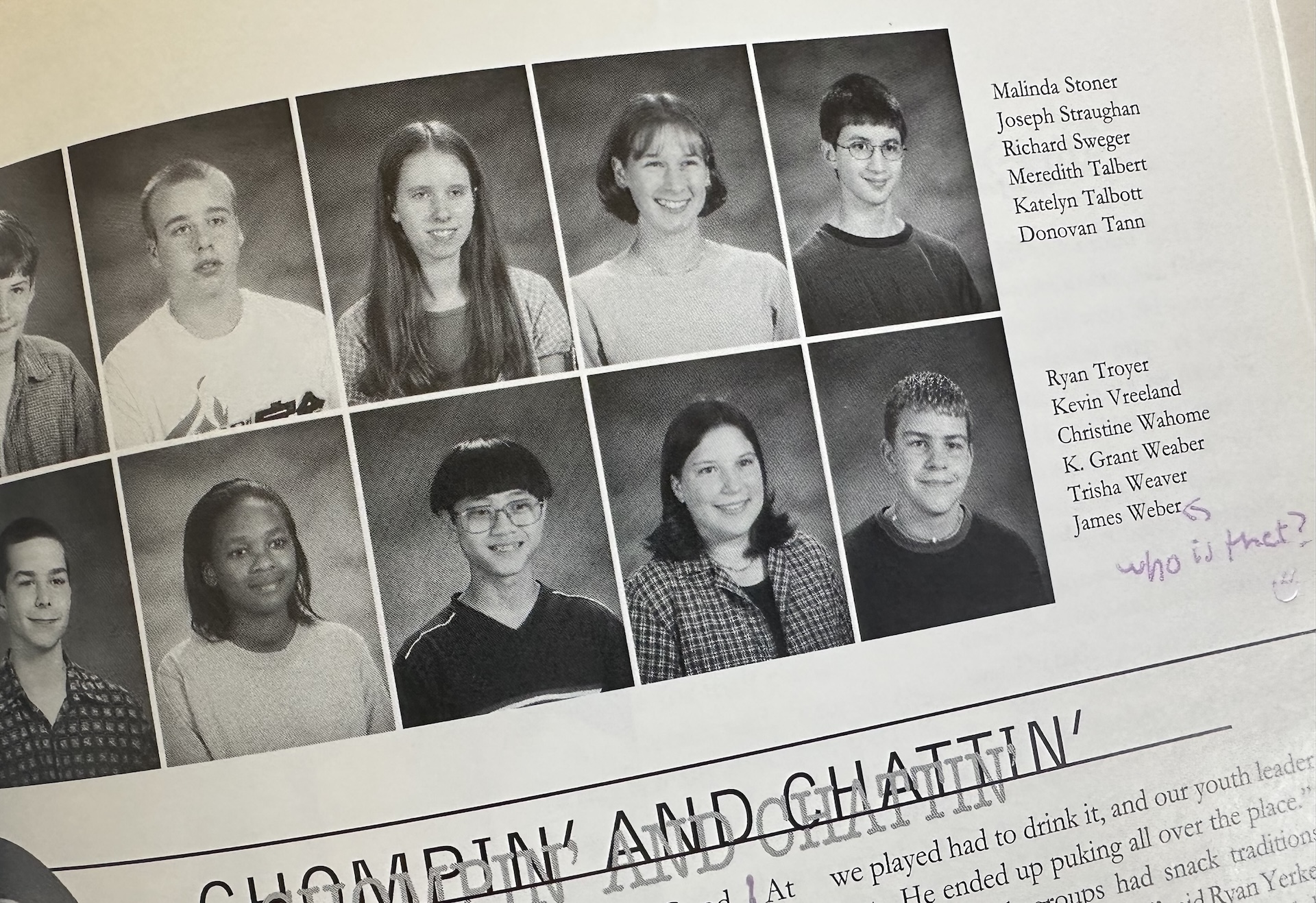 A photo layout in a very old yearbook.